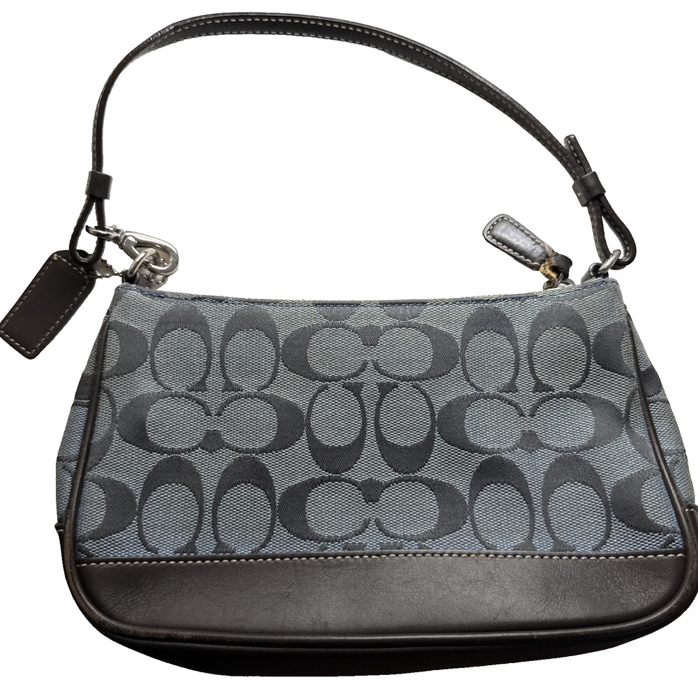 Vintage Coach Y2k Demi Bag Blue 6094